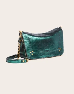 Jérôme Dreyfuss Sacs À Main-Bag Bobi S Chèvre Lamé Vert