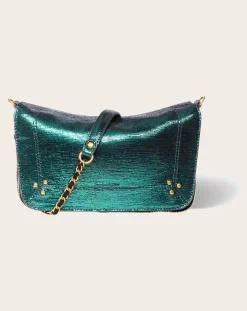 Jérôme Dreyfuss Sacs À Main-Bag Bobi S Chèvre Lamé Vert