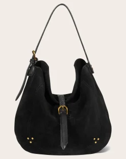 Jérôme Dreyfuss Sacs À Bandoulière-Bag Luis Velvet crust Noir