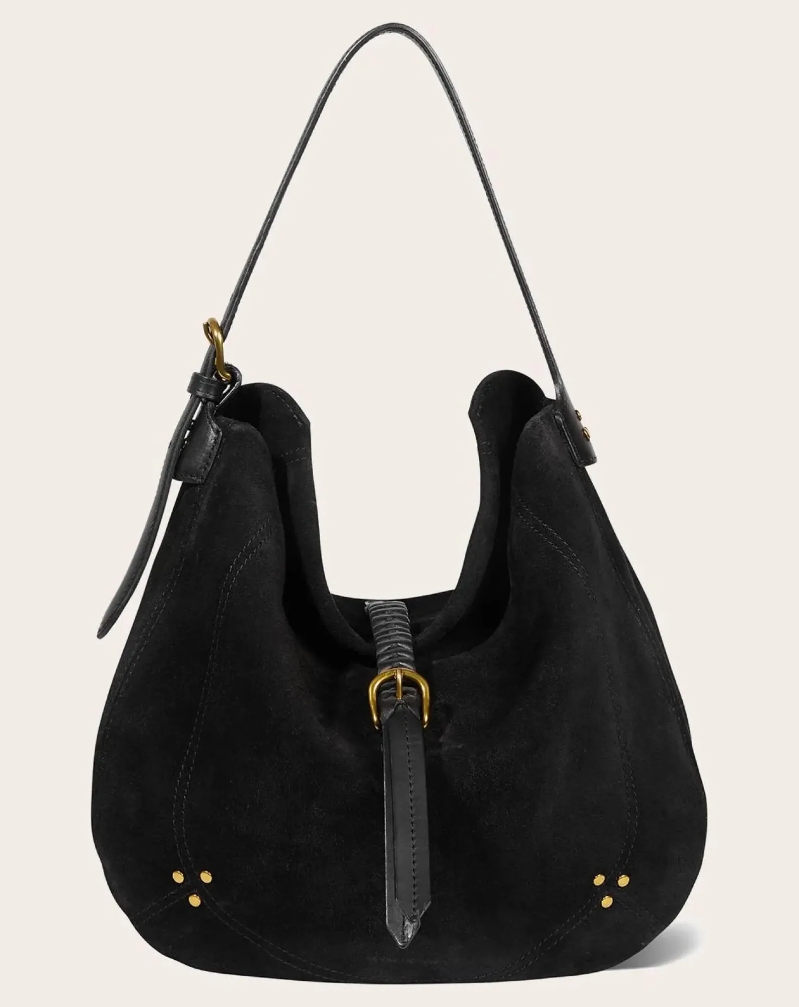 Jérôme Dreyfuss Sacs À Bandoulière-Bag Luis Velvet crust Noir