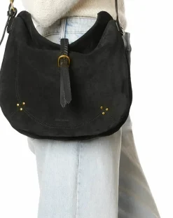 Jérôme Dreyfuss Sacs À Bandoulière-Bag Luis Velvet crust Noir