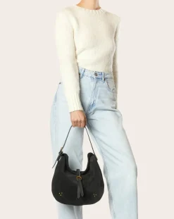 Jérôme Dreyfuss Sacs À Bandoulière-Bag Luis Velvet crust Noir