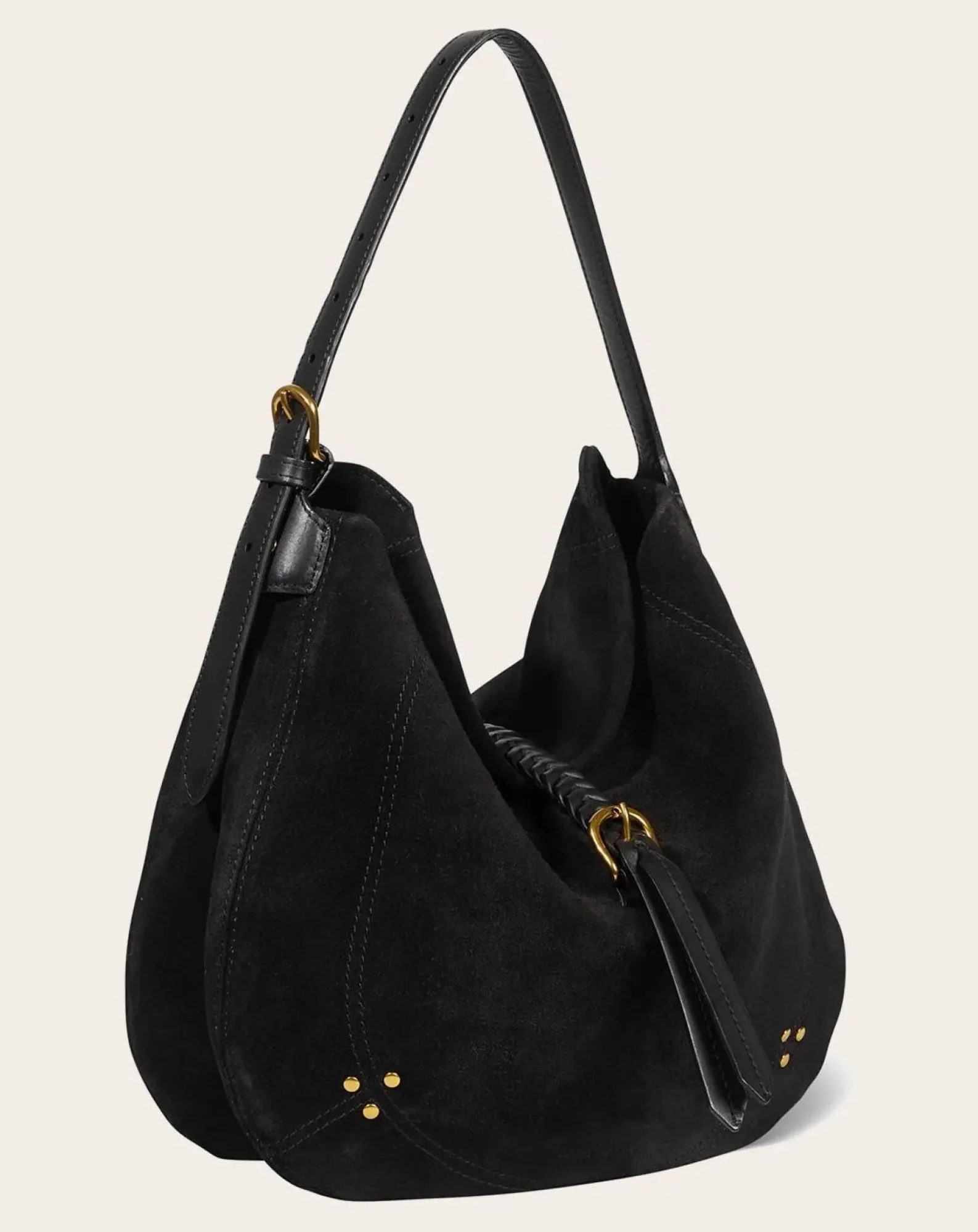 Jérôme Dreyfuss Sacs À Bandoulière-Bag Luis Velvet crust Noir