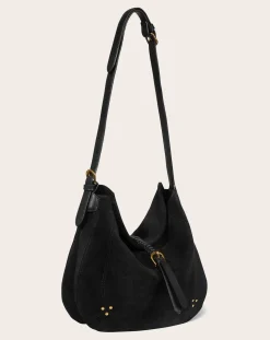 Jérôme Dreyfuss Sacs À Bandoulière-Bag Luis Velvet crust Noir