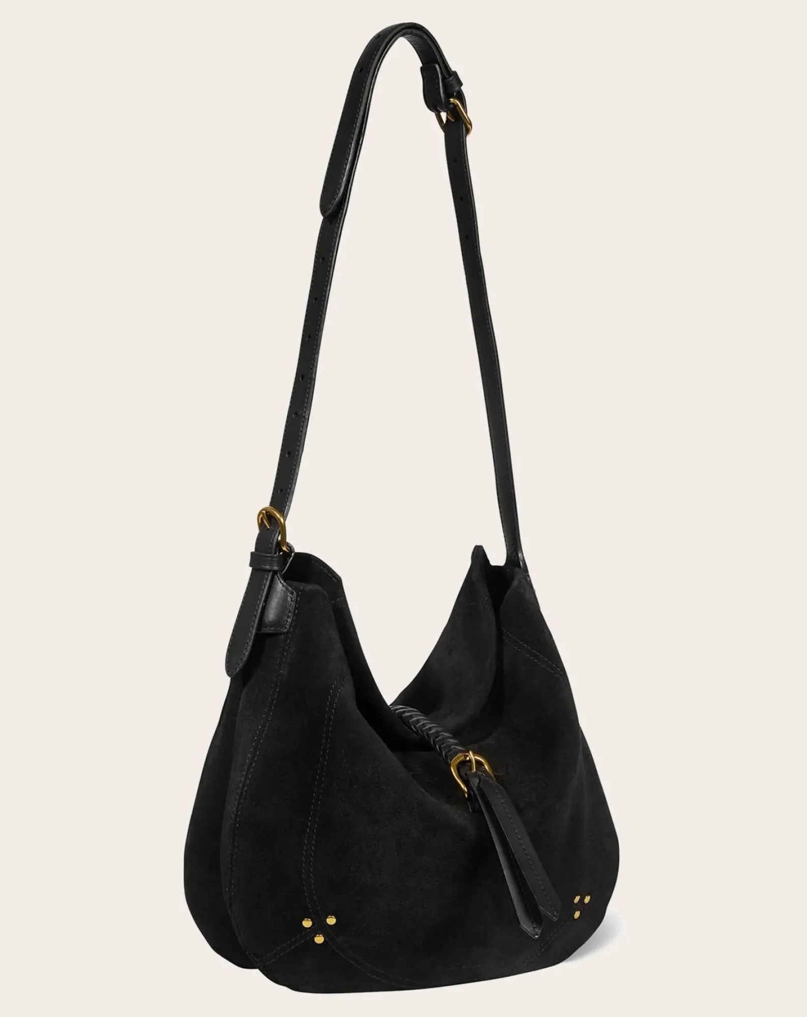Jérôme Dreyfuss Sacs À Bandoulière-Bag Luis Velvet crust Noir