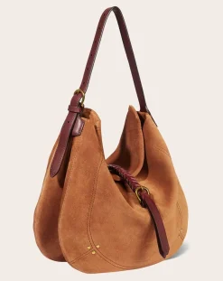 Jérôme Dreyfuss Sacs À Bandoulière-Bag Luis Velvet crust Caramel