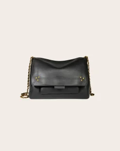 Jérôme Dreyfuss Sacs À Bandoulière-Bag Lulu M Cuir de Veau Noir