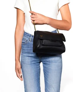 Jérôme Dreyfuss Sacs À Bandoulière-Bag Lulu M Cuir de Veau Noir