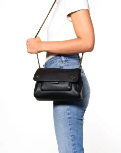 Jérôme Dreyfuss Sacs À Bandoulière-Bag Lulu M Cuir de Veau Noir