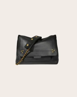 Jérôme Dreyfuss Sacs À Bandoulière-Bag Lulu M Cuir de Veau Noir