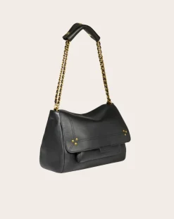 Jérôme Dreyfuss Sacs À Bandoulière-Bag Lulu M Cuir de Veau Noir