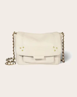 Jérôme Dreyfuss Sacs À Bandoulière-Bag Lulu S Chèvre Grainé Ecru