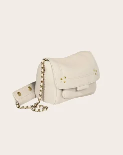 Jérôme Dreyfuss Sacs À Bandoulière-Bag Lulu S Chèvre Grainé Ecru