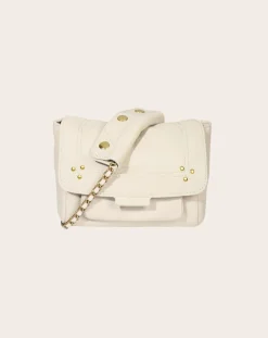 Jérôme Dreyfuss Sacs À Bandoulière-Bag Lulu S Chèvre Grainé Ecru