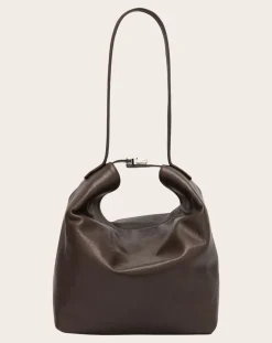 BY FAR Sacs À Bandoulière-Bag Maxi Bea Washed Leather Café