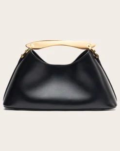 Elleme Sacs À Main-Bag Mini Boomerang Leather Noir