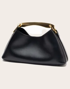 Elleme Sacs À Main-Bag Mini Boomerang Leather Noir