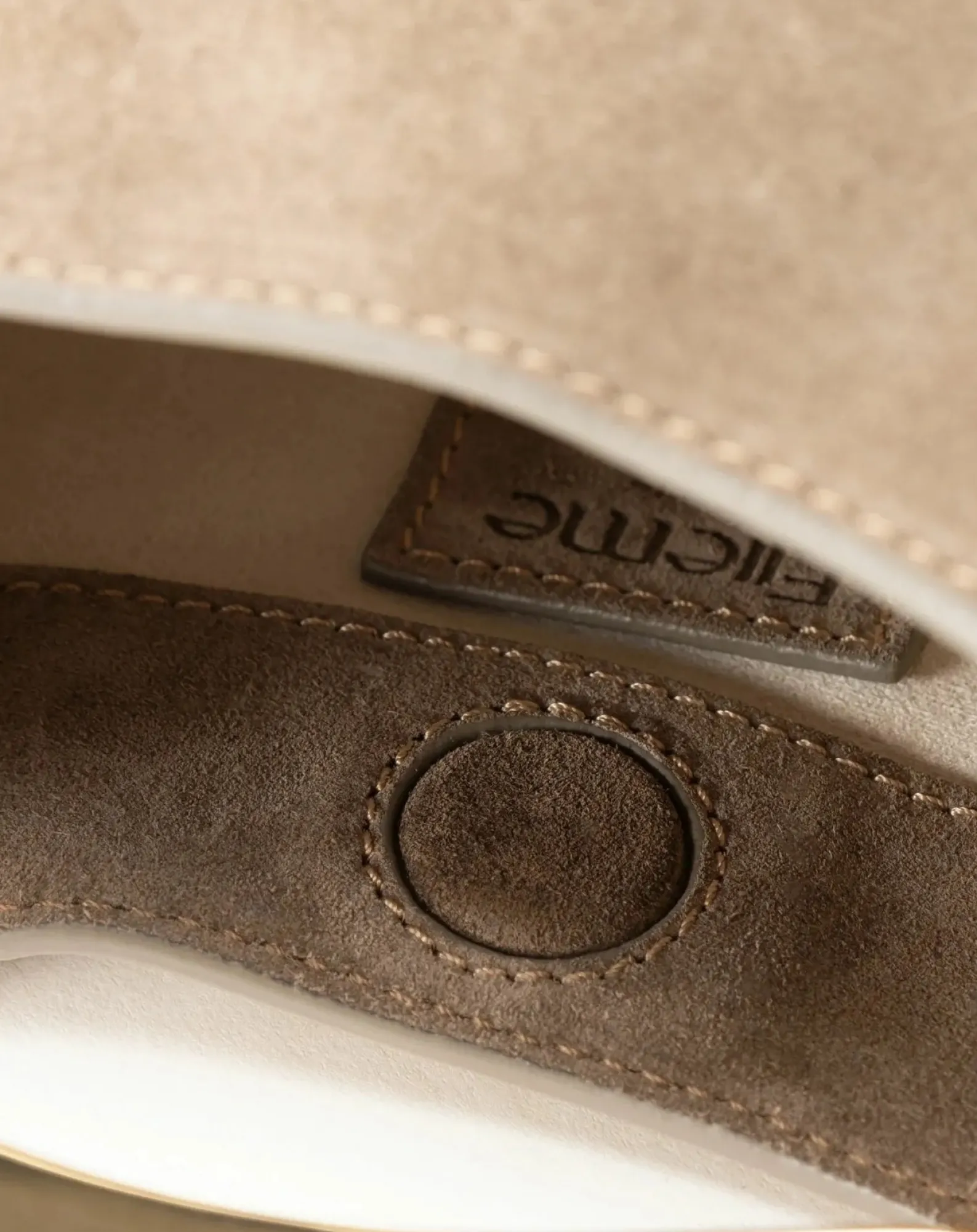 Elleme Sacs À Main-Bag Mini Boomerang Sweden Taupe