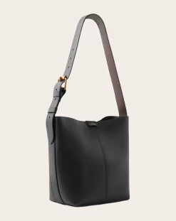 Soeur Sacs À Main-Bag Saudade Mini Cuir Bicolore Acier