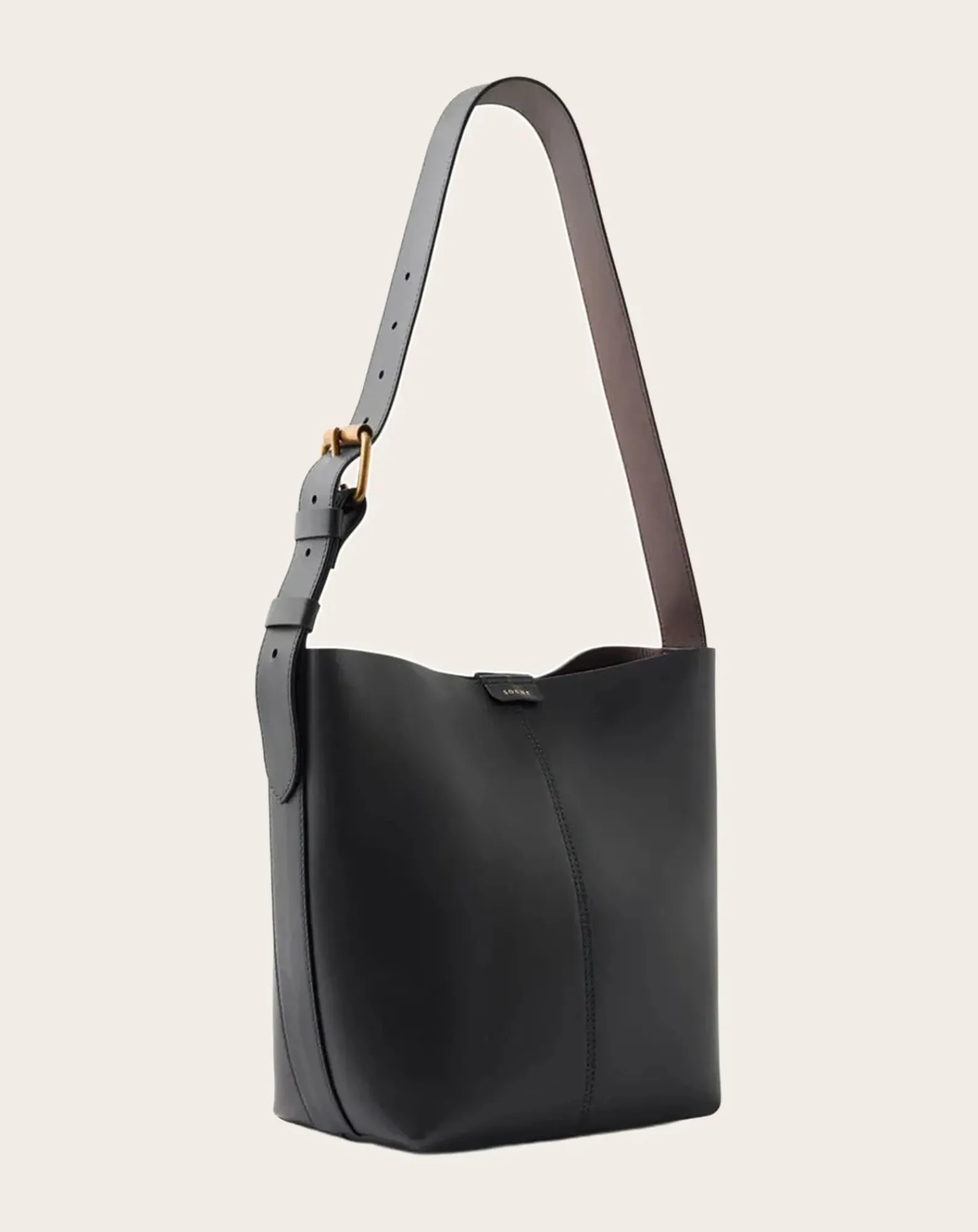 Soeur Sacs À Main-Bag Saudade Mini Cuir Bicolore Acier