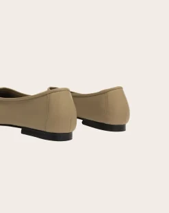 BY FAR Ballerines-Ballerinas Prudence Textured Leather Beige