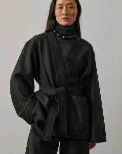 Soeur Vestes, Manteaux-Balme Virgin Wool Jacket Vert foncé