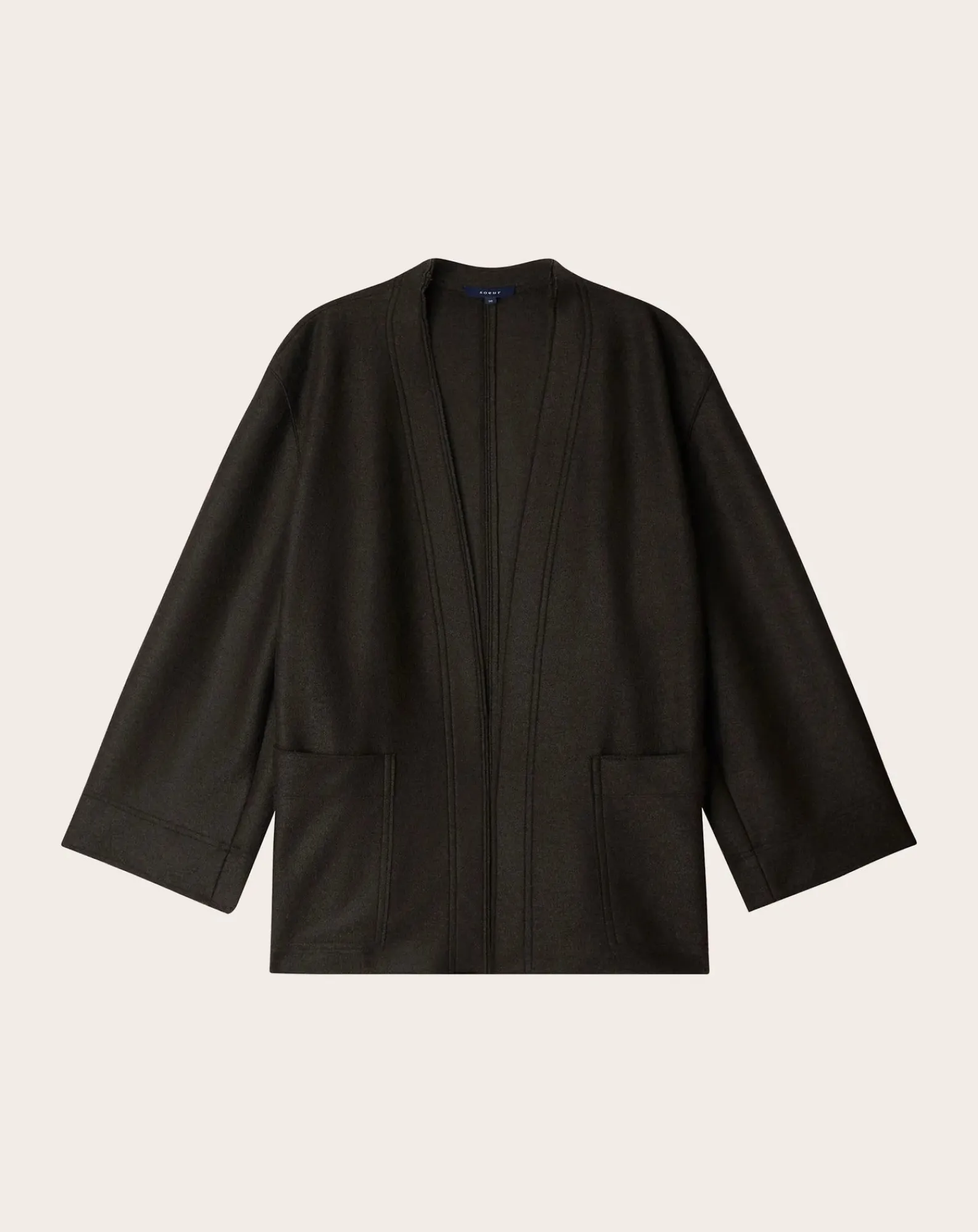 Soeur Vestes, Manteaux-Balme Virgin Wool Jacket Vert foncé
