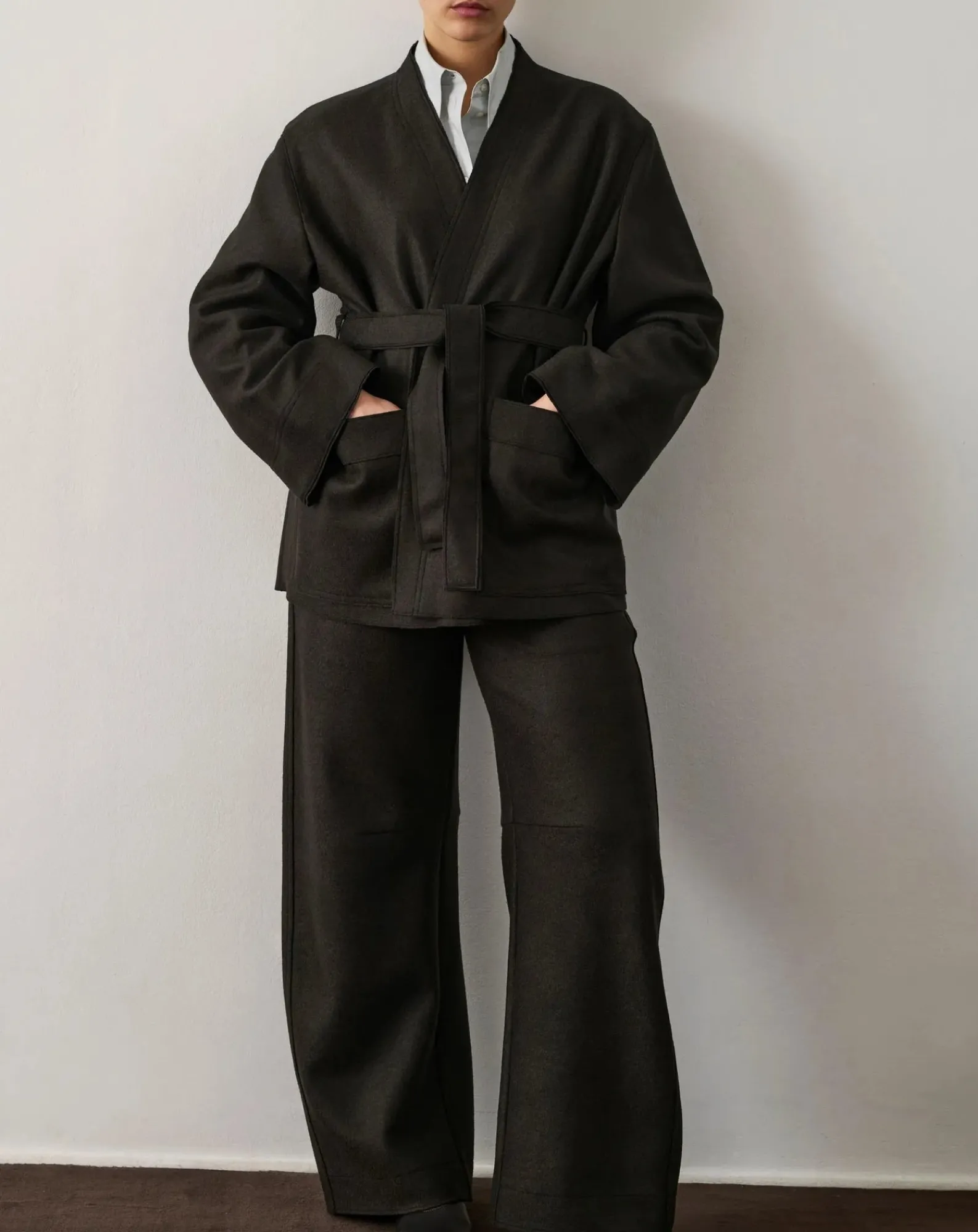 Soeur Vestes, Manteaux-Balme Virgin Wool Jacket Vert foncé