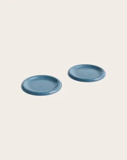 Hay Vaisselle-Barro plates - Set of 2 Bleu