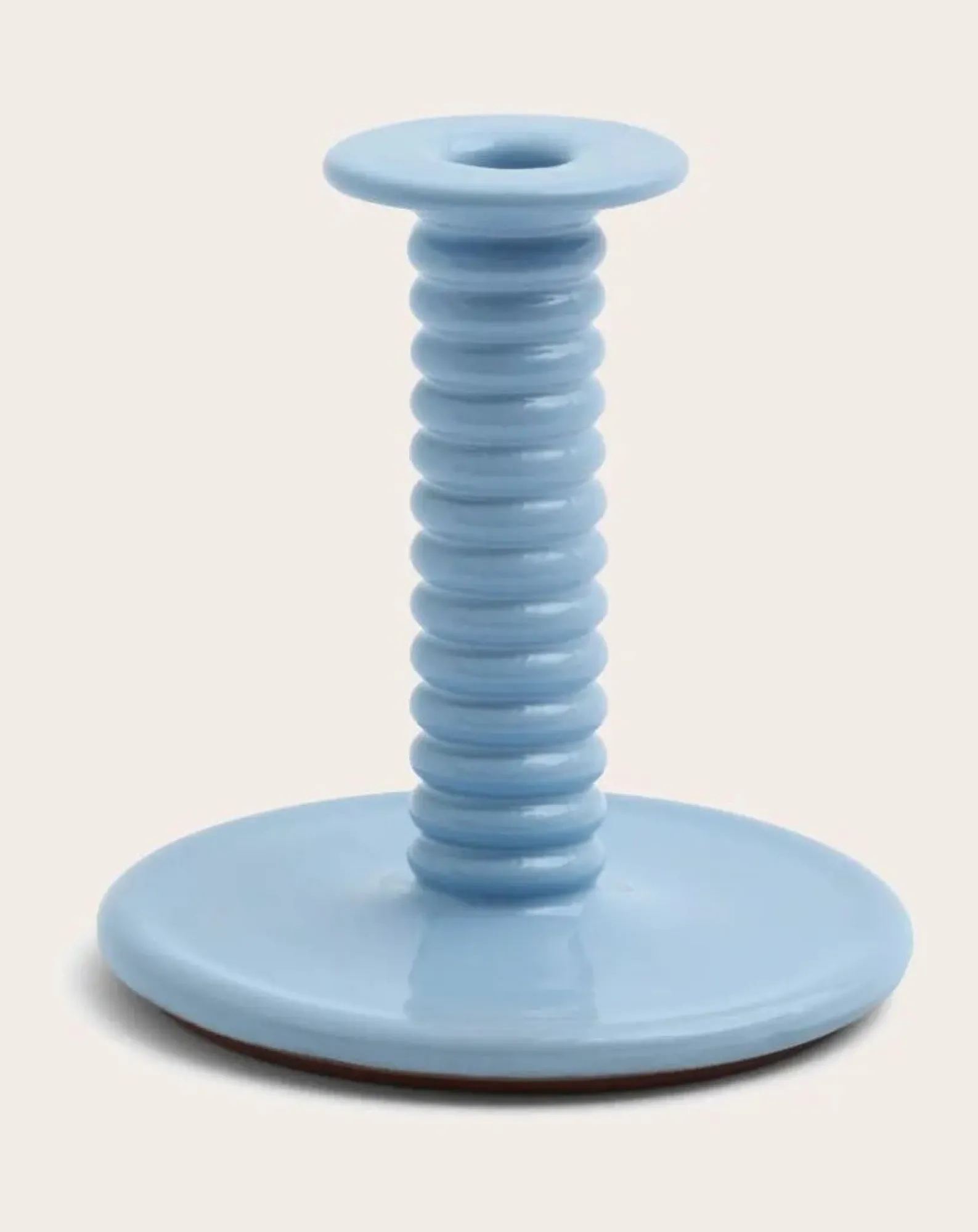 Hay Bougies, Senteurs-Barro terracotta candlestick, Rui Pereira Bleu ciel