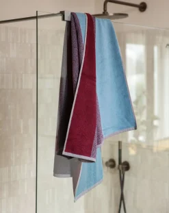 Suite 702 Linge De Bain-Bath towel, Lex Pott - Set of 2 Bordeaux