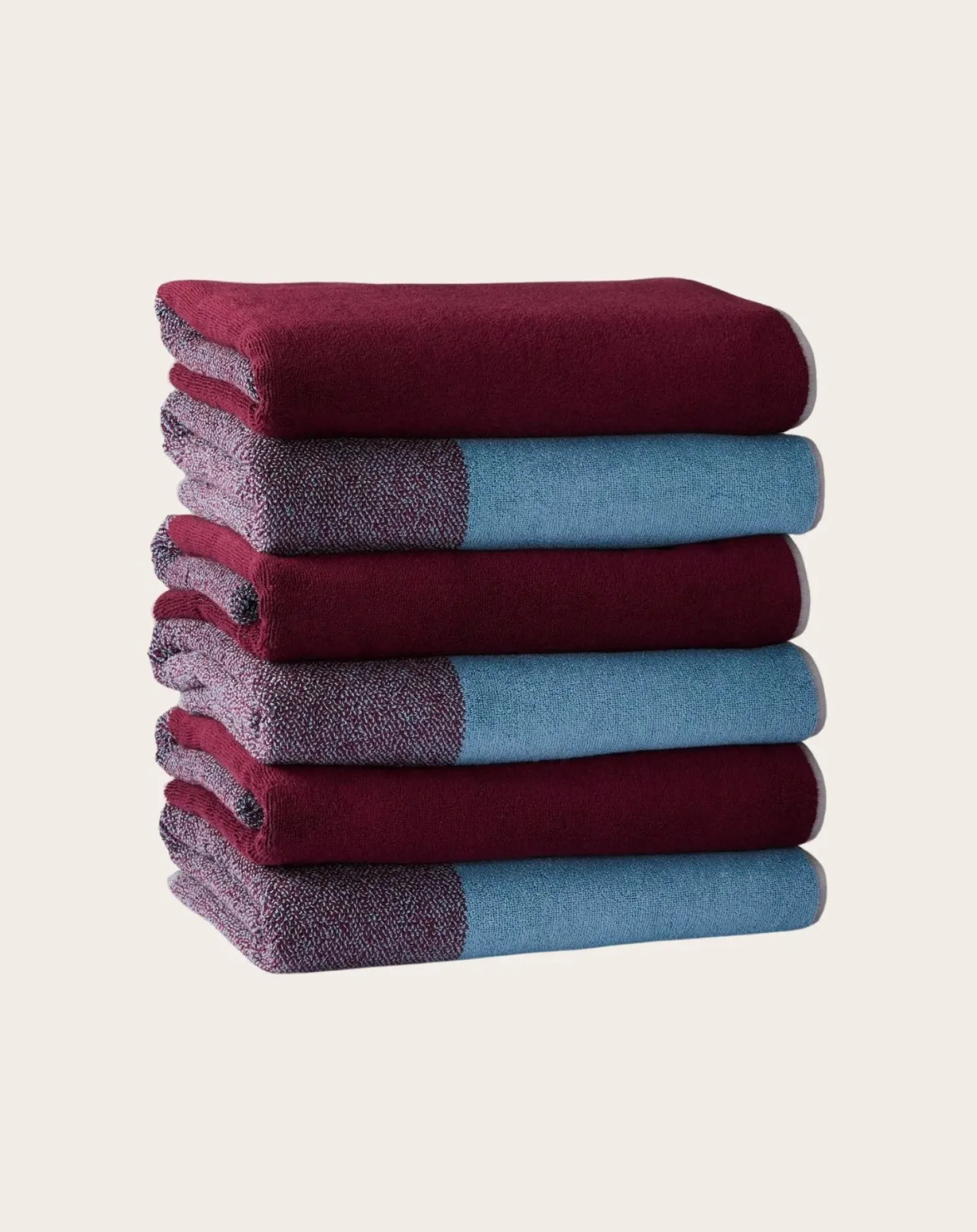 Suite 702 Linge De Bain-Bath towel, Lex Pott - Set of 2 Bordeaux