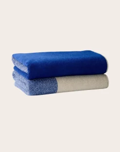 Suite 702 Linge De Bain-Bath towel, Lex Pott - Set of 2 Bleu