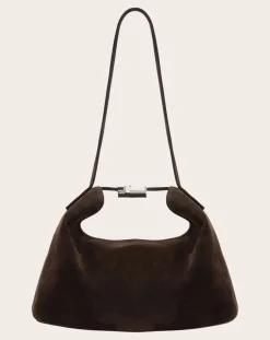 BY FAR Sacs À Bandoulière-Bea Suède bag Café