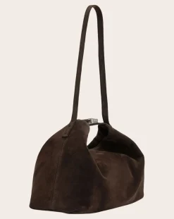 BY FAR Sacs À Bandoulière-Bea Suède bag Café