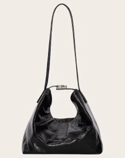 BY FAR Sacs À Bandoulière-Bea Textured Leather Bag Noir
