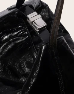 BY FAR Sacs À Bandoulière-Bea Textured Leather Bag Noir