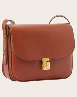 Soeur Sacs À Bandoulière-Bellissima Maxi Leather Bag Noisette