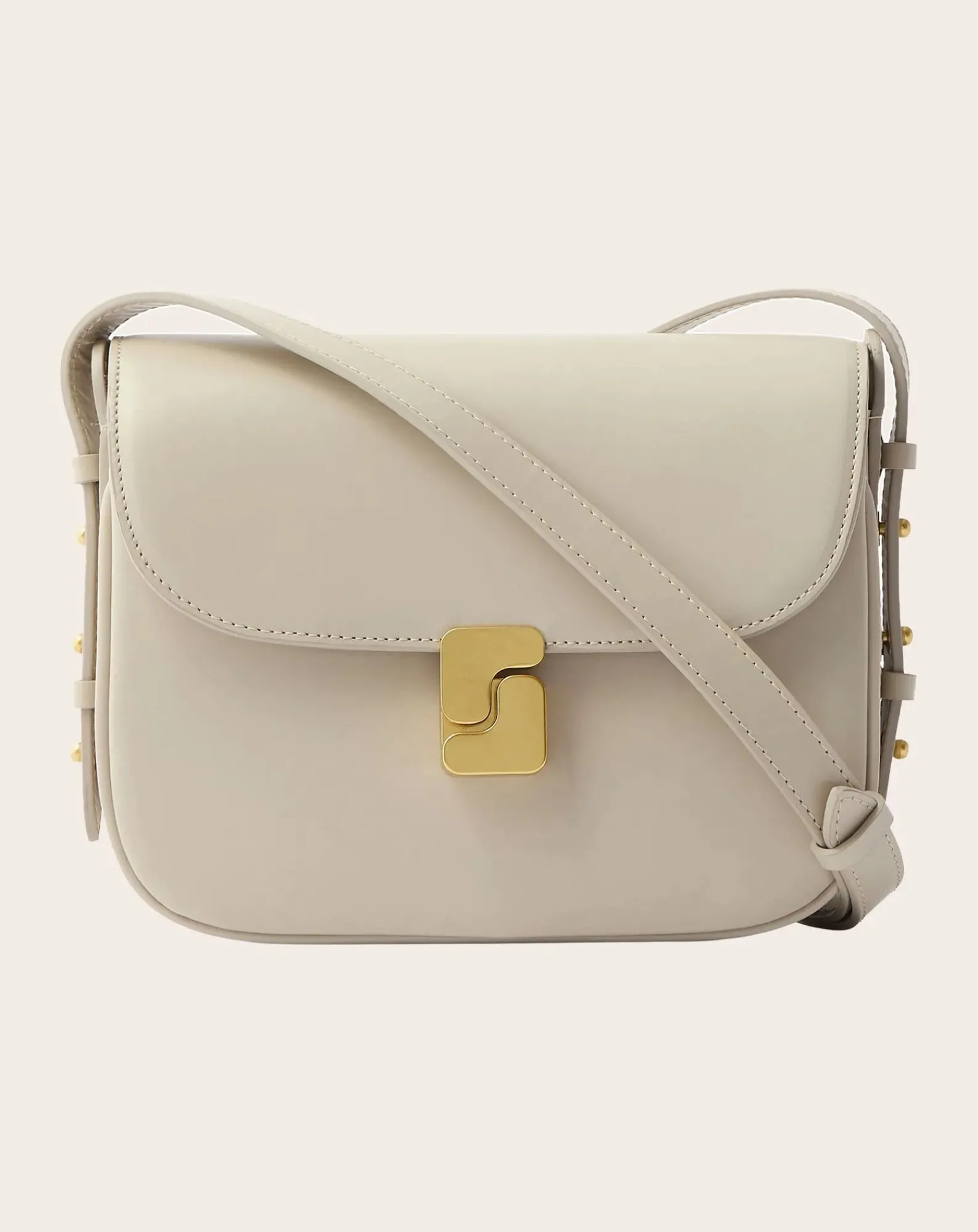Soeur Sacs À Bandoulière-Bellissima Mini Leather Bag Beige