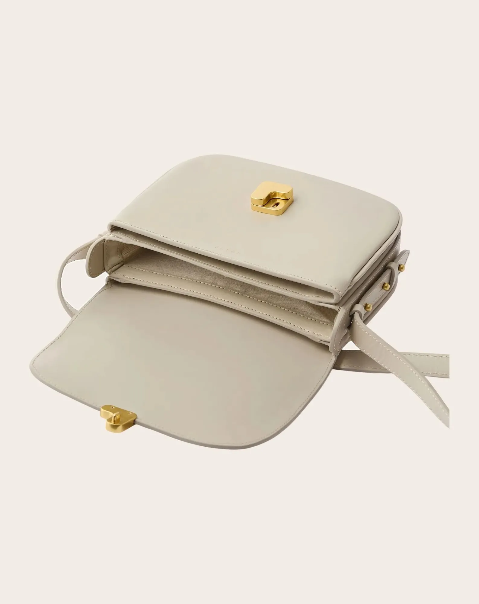 Soeur Sacs À Bandoulière-Bellissima Mini Leather Bag Beige