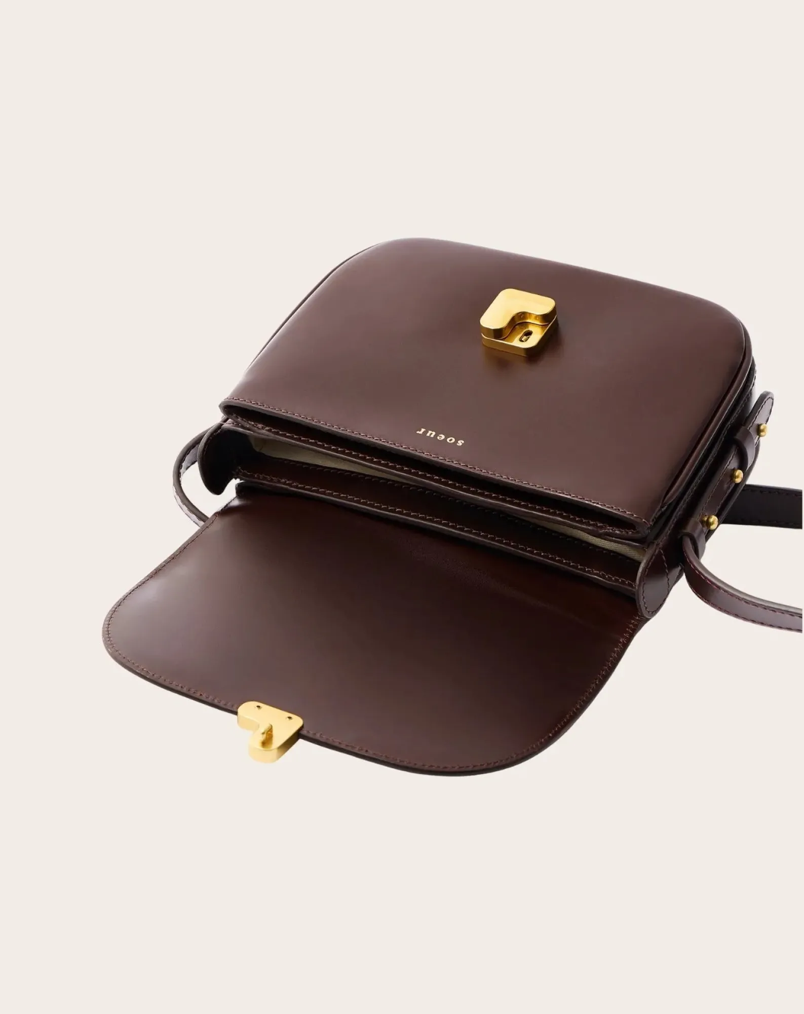 Soeur Sacs À Bandoulière-Bellissima Mini Leather Bag Chocolat