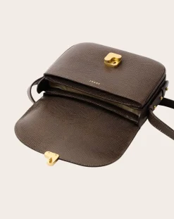 Soeur Sacs À Bandoulière-Bellissima Mini Lizard Embossed Grainy Leather Bag Vert olive