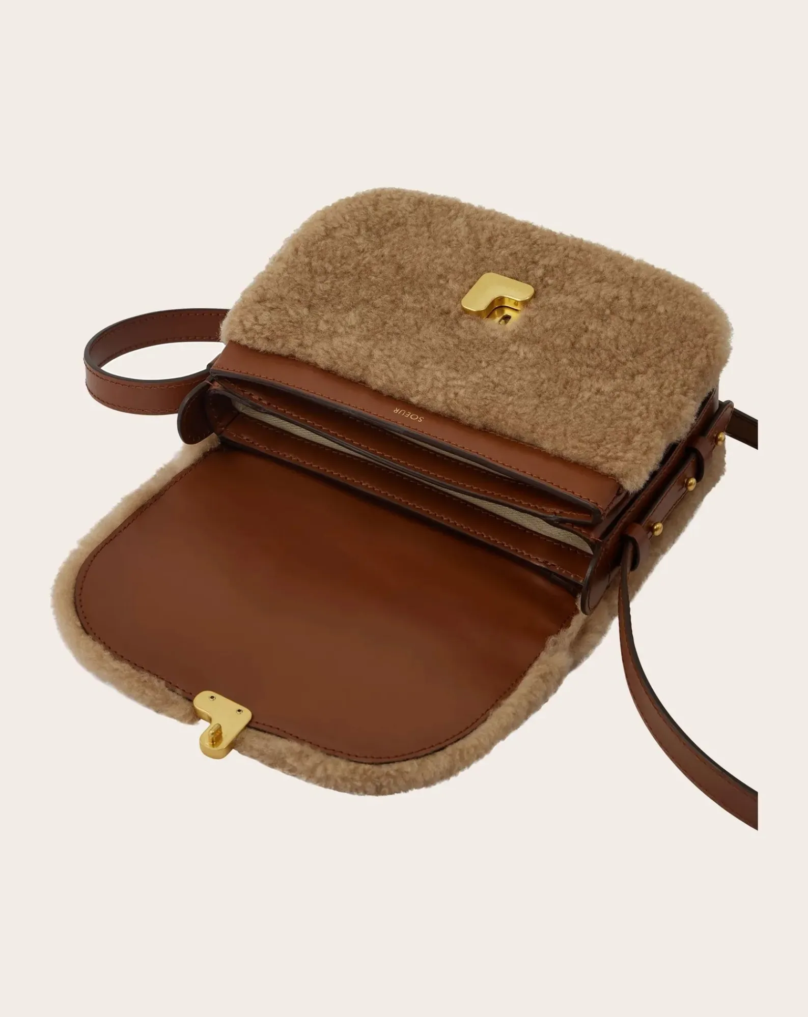 Soeur Sacs À Bandoulière-Bellissima Mini Teddy bag Noisette