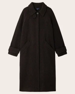 Soeur Vestes, Manteaux-Berlin Coat Virgin Wool Marron