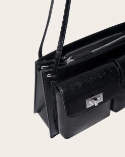 BY FAR Sacs À Main-Billy Textured Leather Bag Noir
