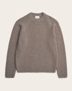 Norse Projects Pulls, Gilets-Birger wool sweater Beige foncé