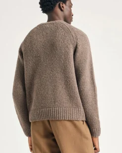 Norse Projects Pulls, Gilets-Birger wool sweater Beige foncé