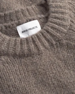Norse Projects Pulls, Gilets-Birger wool sweater Beige foncé