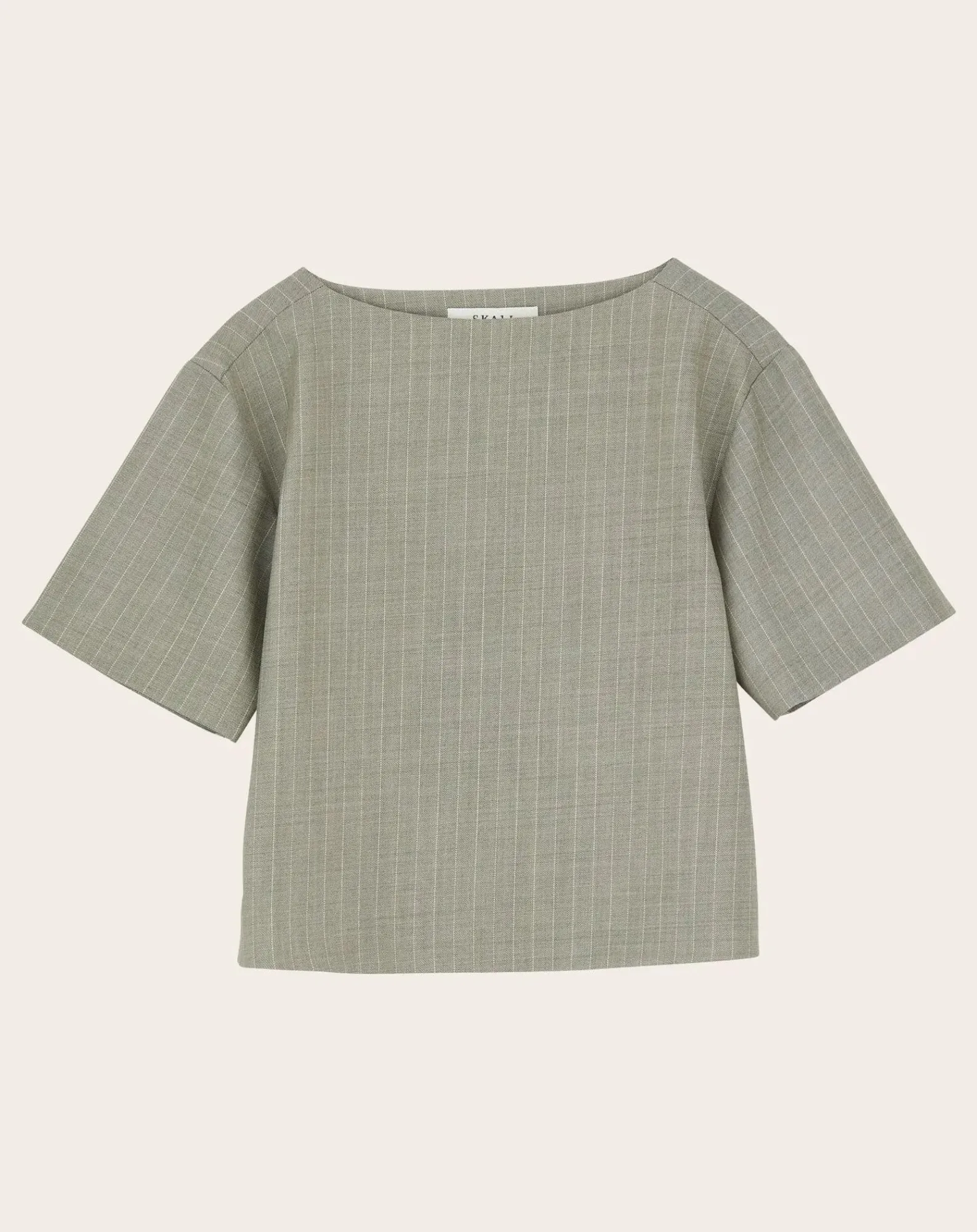 Skall Studio Blouses, Chemises-Blond Striped Wool Blouse Gris clair