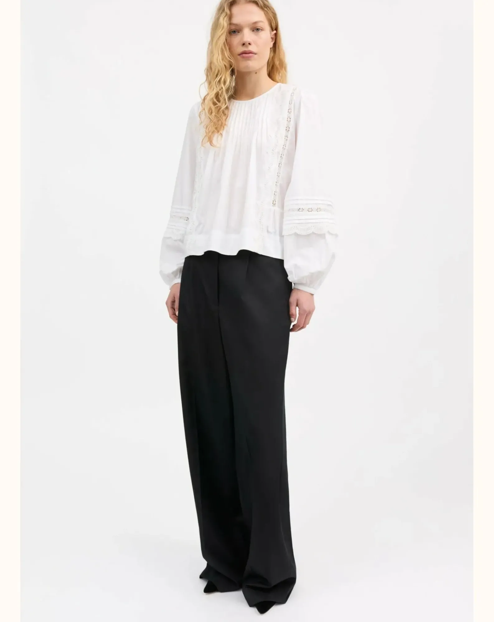 Skall Studio Blouses, Chemises-Blouse Leaf Organic Cotton Ecru